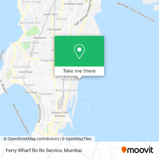 Ferry Wharf Ro Ro Service map