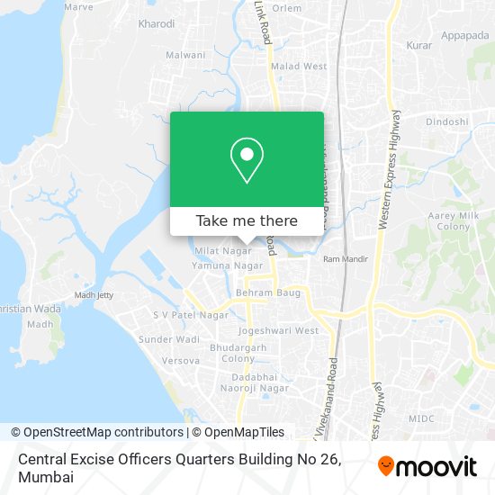 Central Excise Officers Quarters Building No 26 map