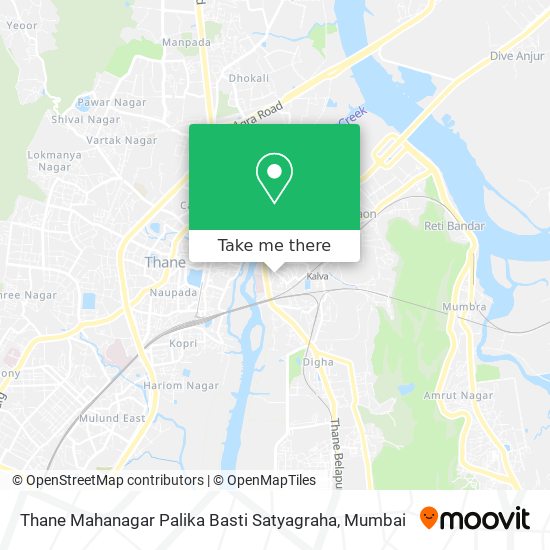 Thane Mahanagar Palika Basti Satyagraha map