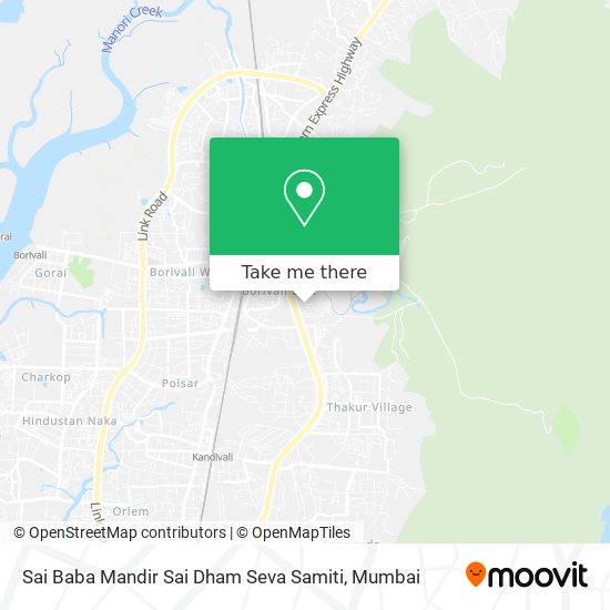 Sai Baba Mandir Sai Dham Seva Samiti map