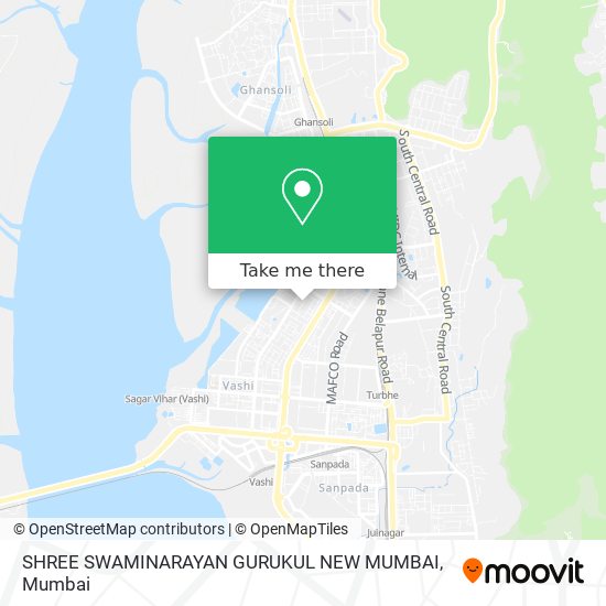 SHREE SWAMINARAYAN GURUKUL NEW MUMBAI map