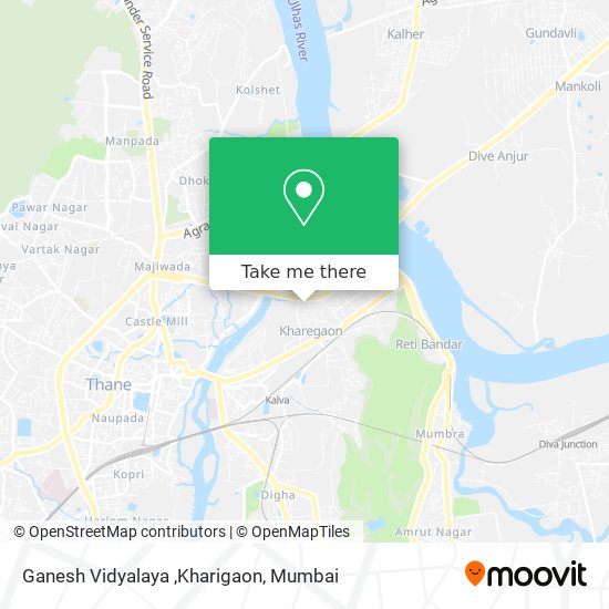 Ganesh Vidyalaya ,Kharigaon map