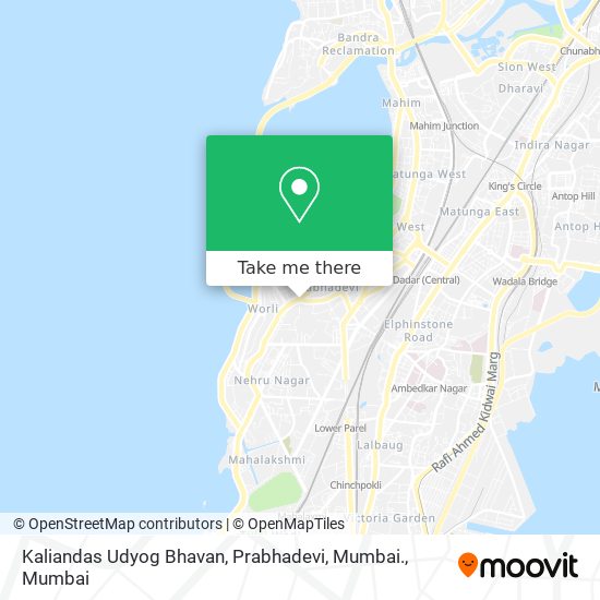 Kaliandas Udyog Bhavan, Prabhadevi, Mumbai. map