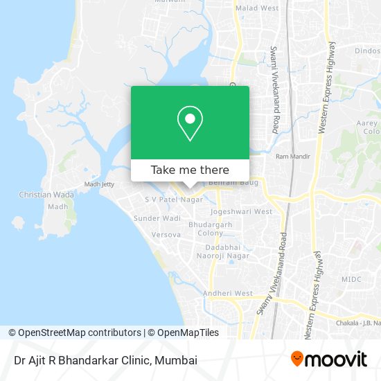 Dr Ajit R Bhandarkar Clinic map