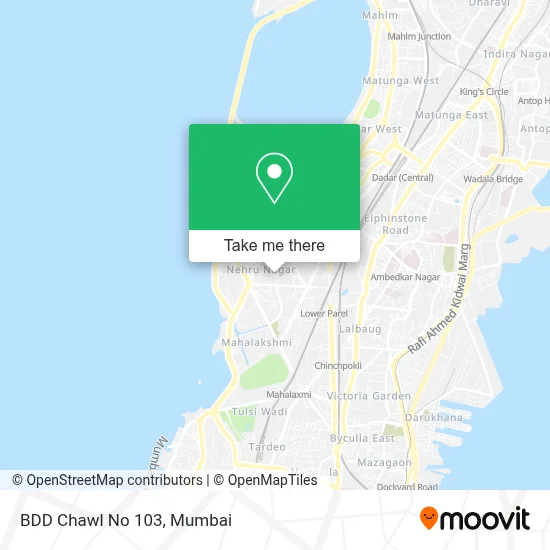 BDD Chawl No 103 map