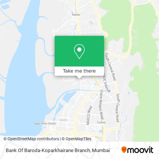 Bank Of Baroda-Koparkhairane Branch map