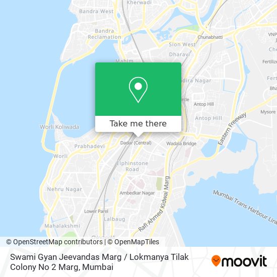 Swami Gyan Jeevandas Marg / Lokmanya Tilak Colony No 2 Marg map