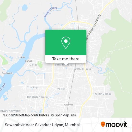 Sawanthvir Veer Savarkar Udyan map