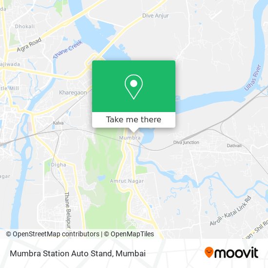 Mumbra Station Auto Stand map