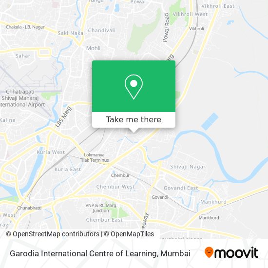 Garodia International Centre of Learning map