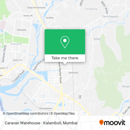 Caravan Warehouse - Kalamboli map
