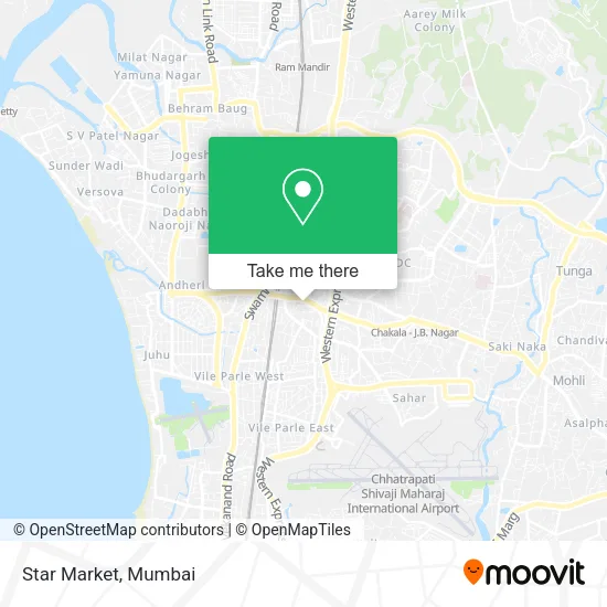 Star Market map