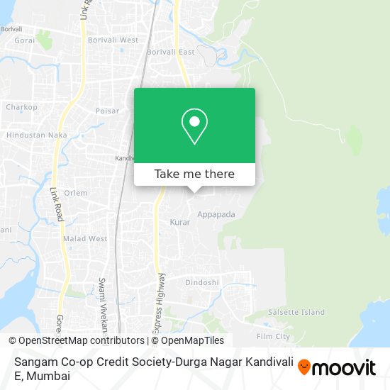 Sangam Co-op Credit Society-Durga Nagar Kandivali E map