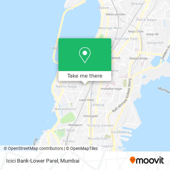 Icici Bank-Lower Parel map