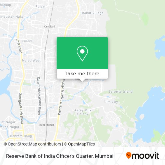 Reserve Bank of India Officer's Quarter map