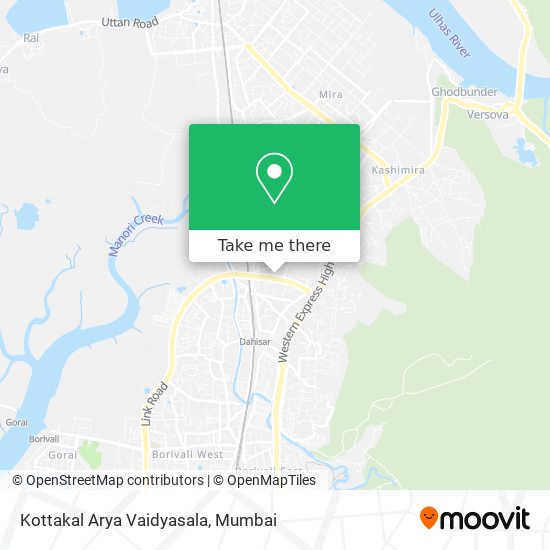 Kottakal Arya Vaidyasala map