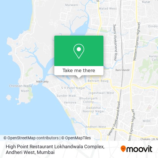 High Point Restaurant Lokhandwala Complex, Andheri West map