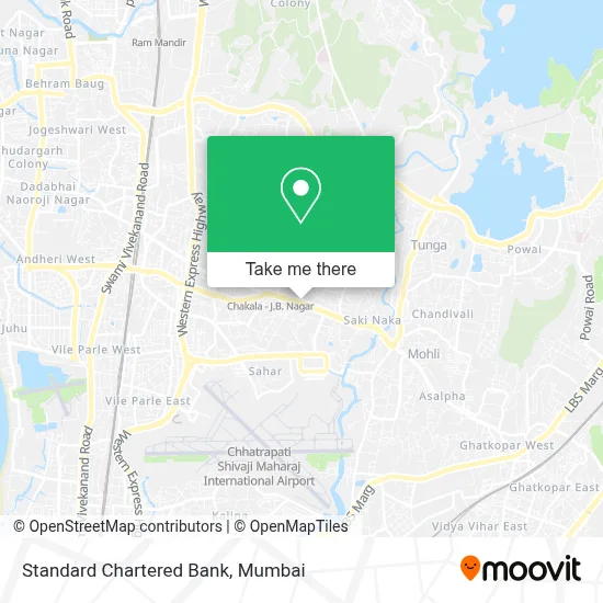 Standard Chartered Bank map