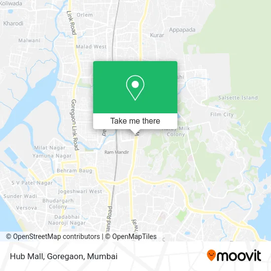 Hub Mall, Goregaon map