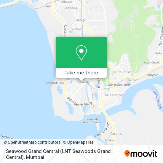 Seawood Grand Central (LNT Seawoods Grand Central) map