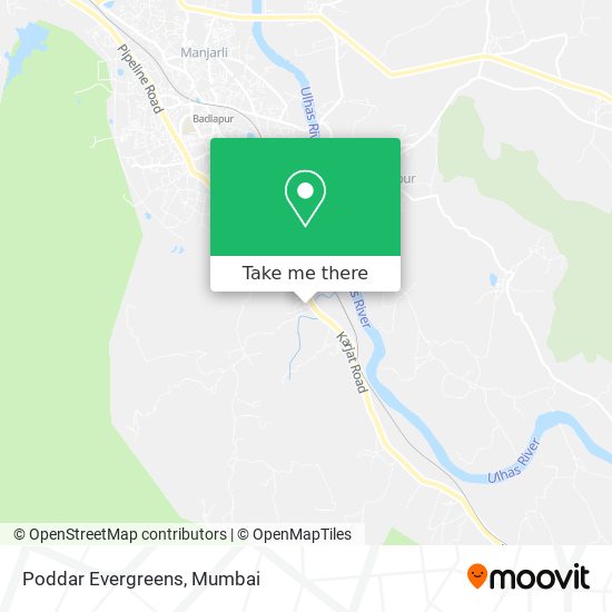 Poddar Evergreens map