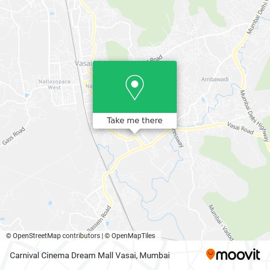 Carnival Cinema Dream Mall Vasai map