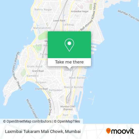 Laxmibai Tukaram Mali Chowk map