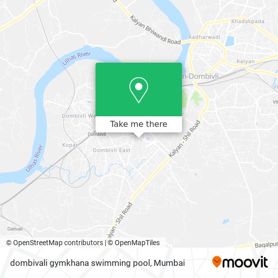 dombivali gymkhana swimming pool map