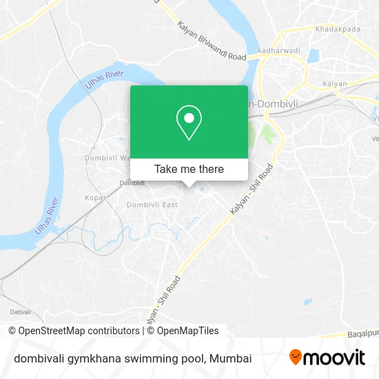 dombivali gymkhana swimming pool map