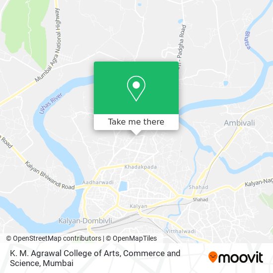 K. M. Agrawal College of Arts, Commerce and Science map