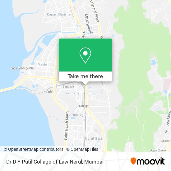 Dr D Y Patil Collage of Law Nerul map