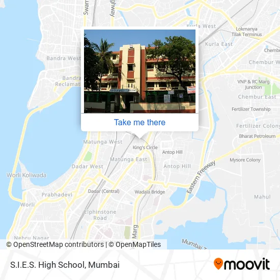 S.I.E.S. High School map