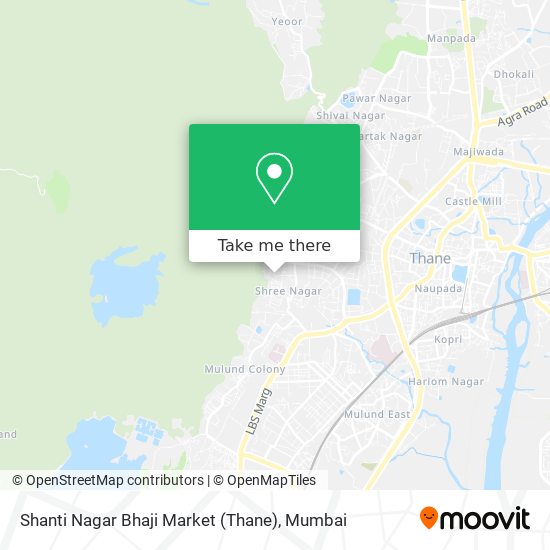Shanti Nagar Bhaji Market (Thane) map
