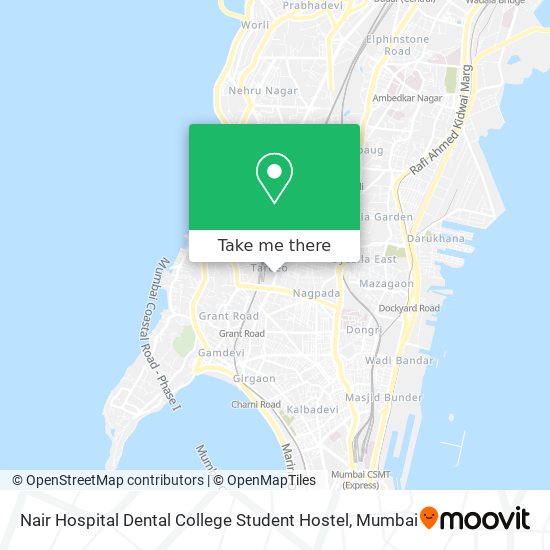 Nair Hospital Dental College Student Hostel map