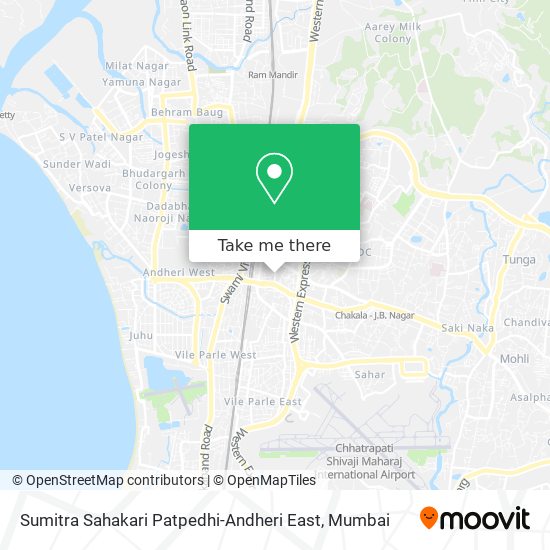 Sumitra Sahakari Patpedhi-Andheri East map