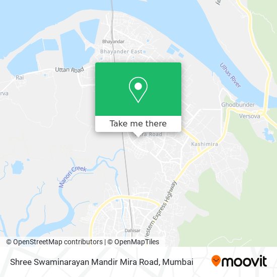 Shree Swaminarayan Mandir Mira Road map