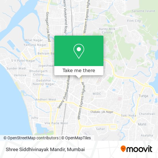 Shree Siddhivinayak Mandir map