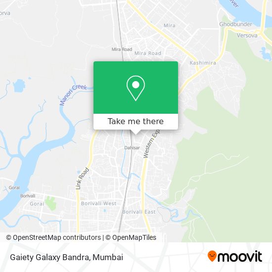 Gaiety Galaxy Bandra map