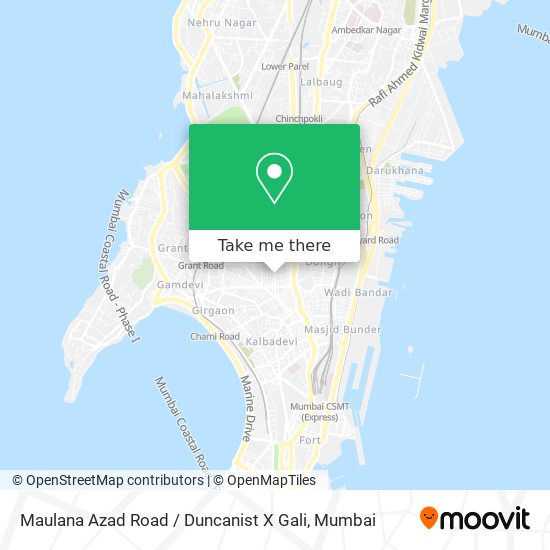 Maulana Azad Road / Duncanist X Gali map