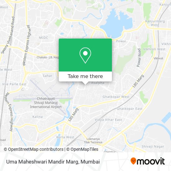 Uma Maheshwari Mandir Marg map