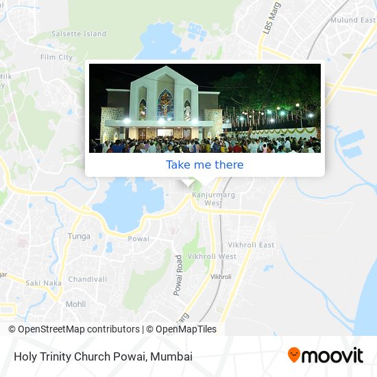 Holy Trinity Church Powai map