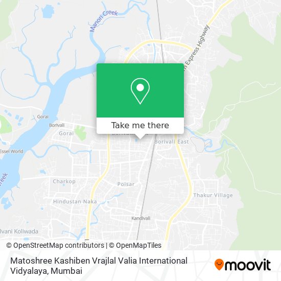 Matoshree Kashiben Vrajlal Valia International Vidyalaya map