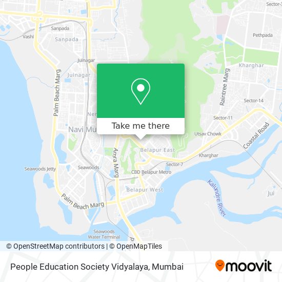 People Education Society Vidyalaya map