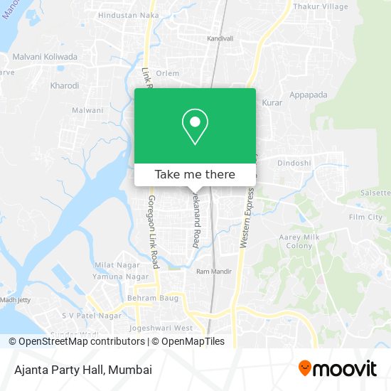 Ajanta Party Hall map