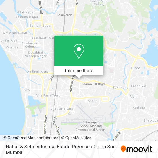 Nahar & Seth Industrial Estate Premises Co op Soc map