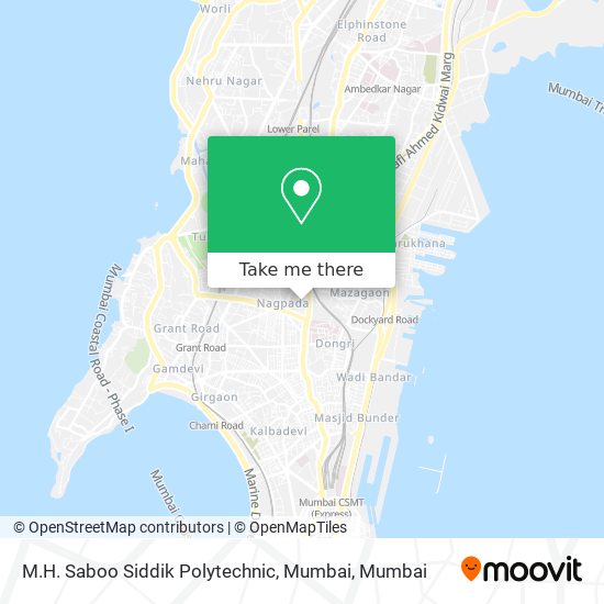 M.H. Saboo Siddik Polytechnic, Mumbai map