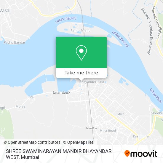 SHREE SWAMINARAYAN MANDIR BHAYANDAR WEST map