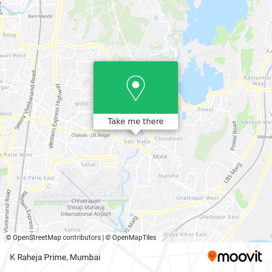 K Raheja Prime map