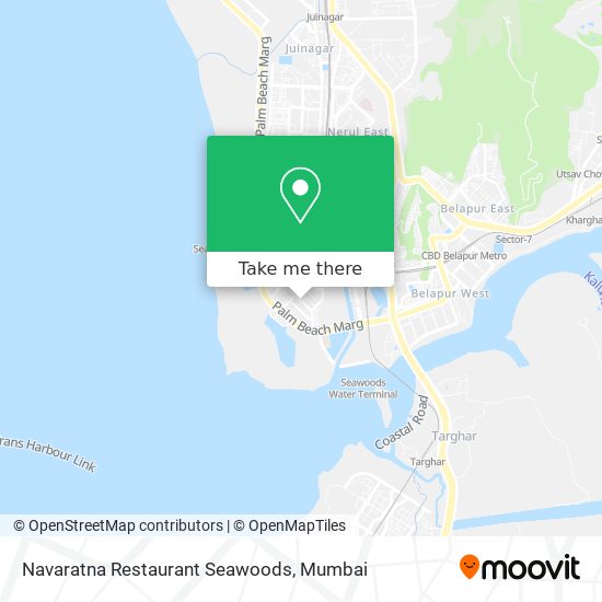 Navaratna Restaurant Seawoods map