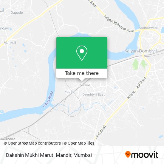 Dakshin Mukhi Maruti Mandir map